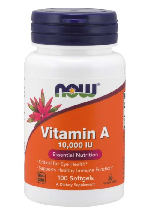 Now Foods Vitamin A 10,000 IU (60 lágyzselatin kapszula)