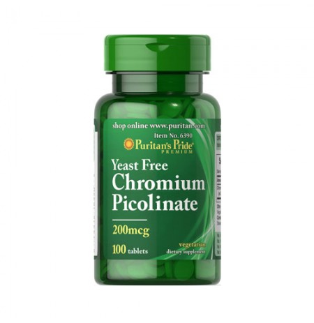 Puritan's Pride Chromium Picolinate 200 mcg (100 Kapszula)