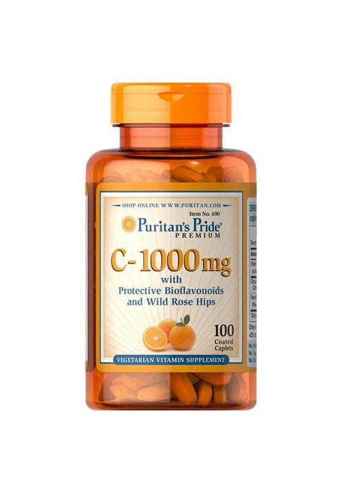 Puritan's Pride Vitamin C- 1000 mg With Bioflavonoids (100 Tabletta)